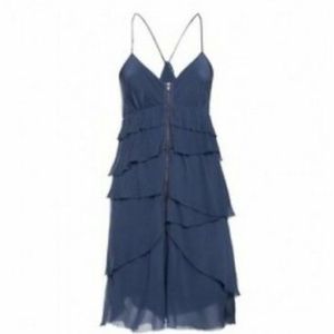 Cream Wilfred ruffle dress XXS